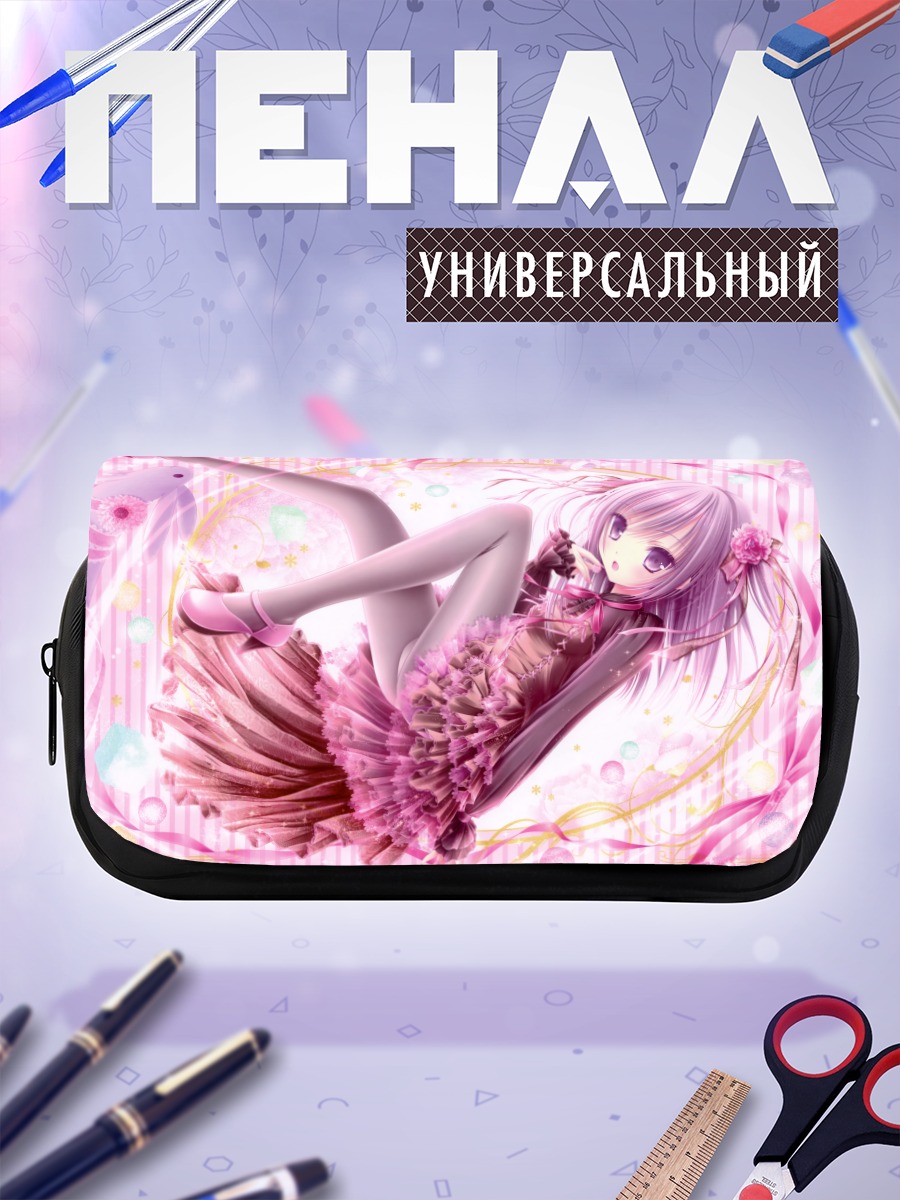 Пенал-косметичка Мику Хацунэ в розовом