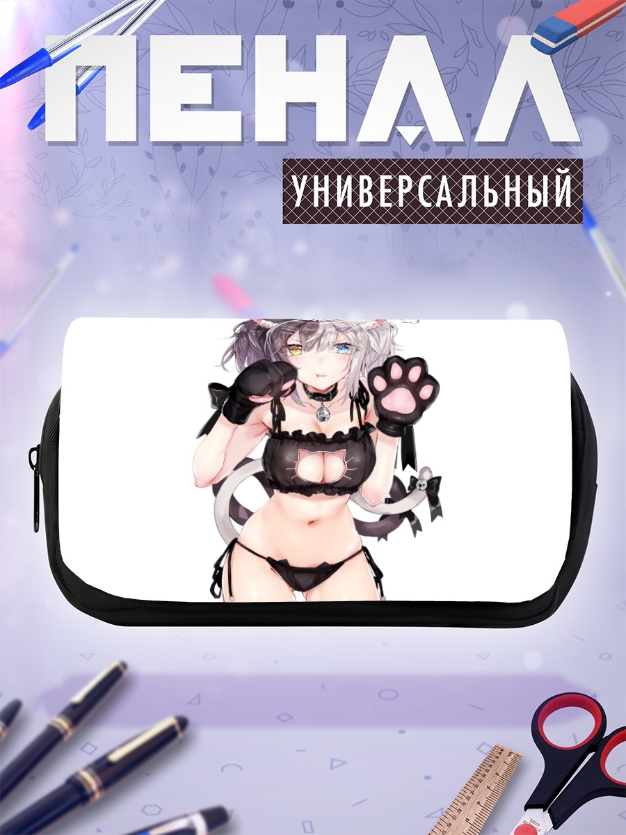 Пенал-косметичка Кошкодевочка с колокольчиком