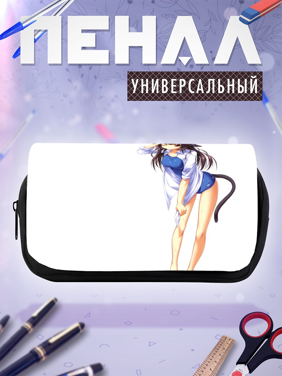 Пенал-косметичка Девушка-кошка в купальнике