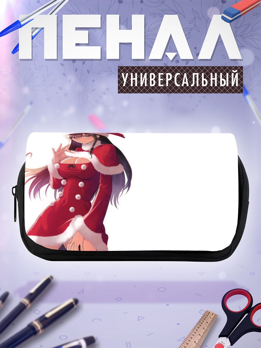 Пенал-косметичка Девушка в костюме Санты