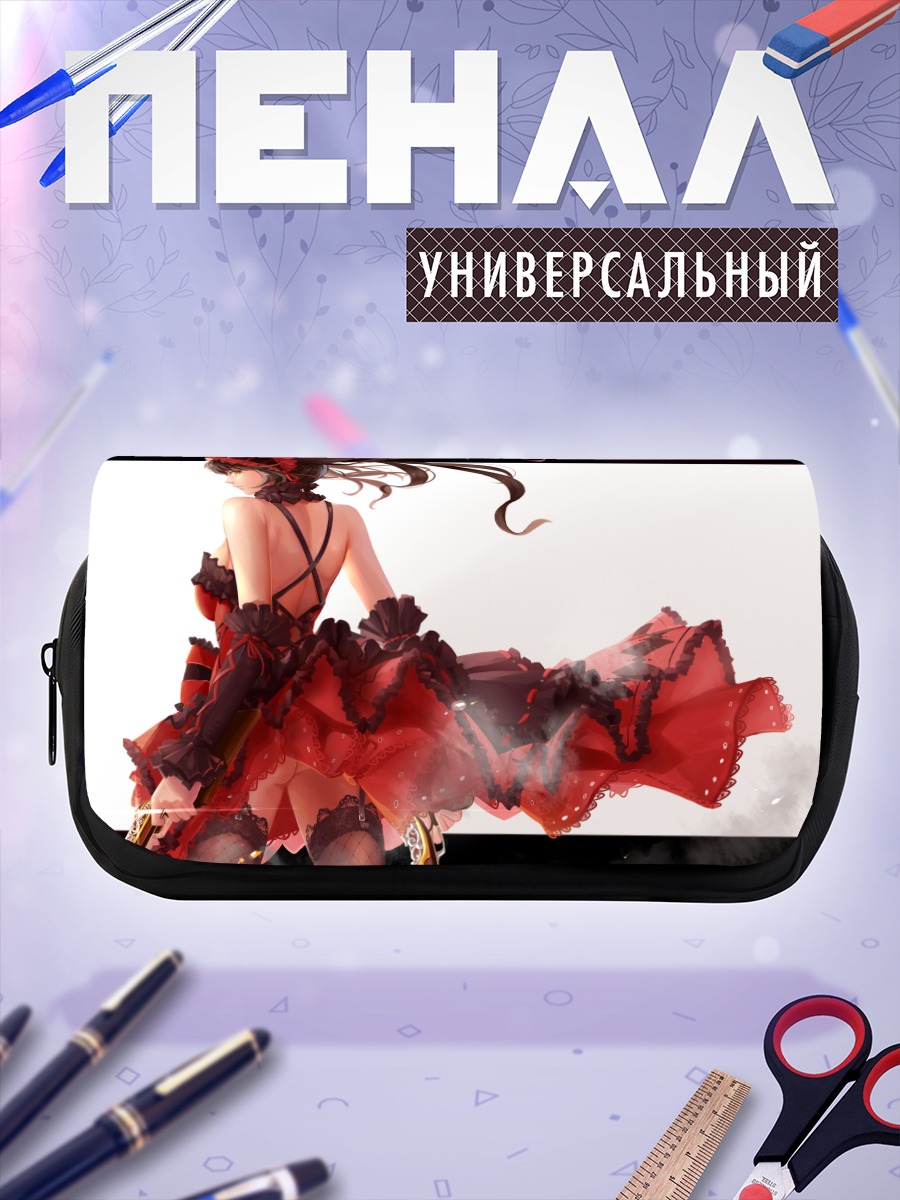 Пенал-косметичка Куруми Токисаки в красном