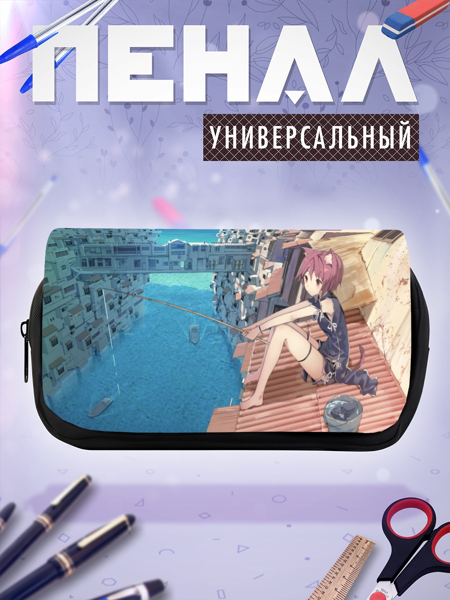 Пенал-косметичка Кошкодевочка на крыше