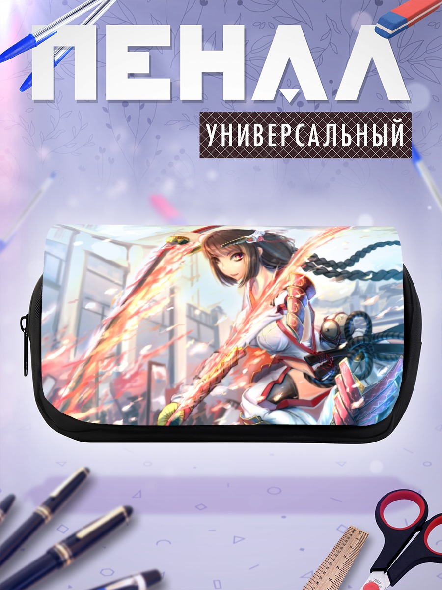 Пенал-косметичка Воительница с мечом