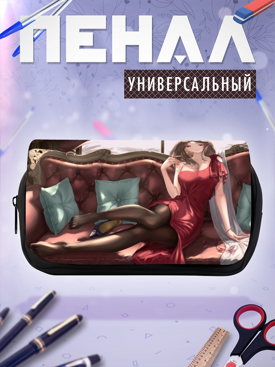 Пенал-косметичка Девушка в красном