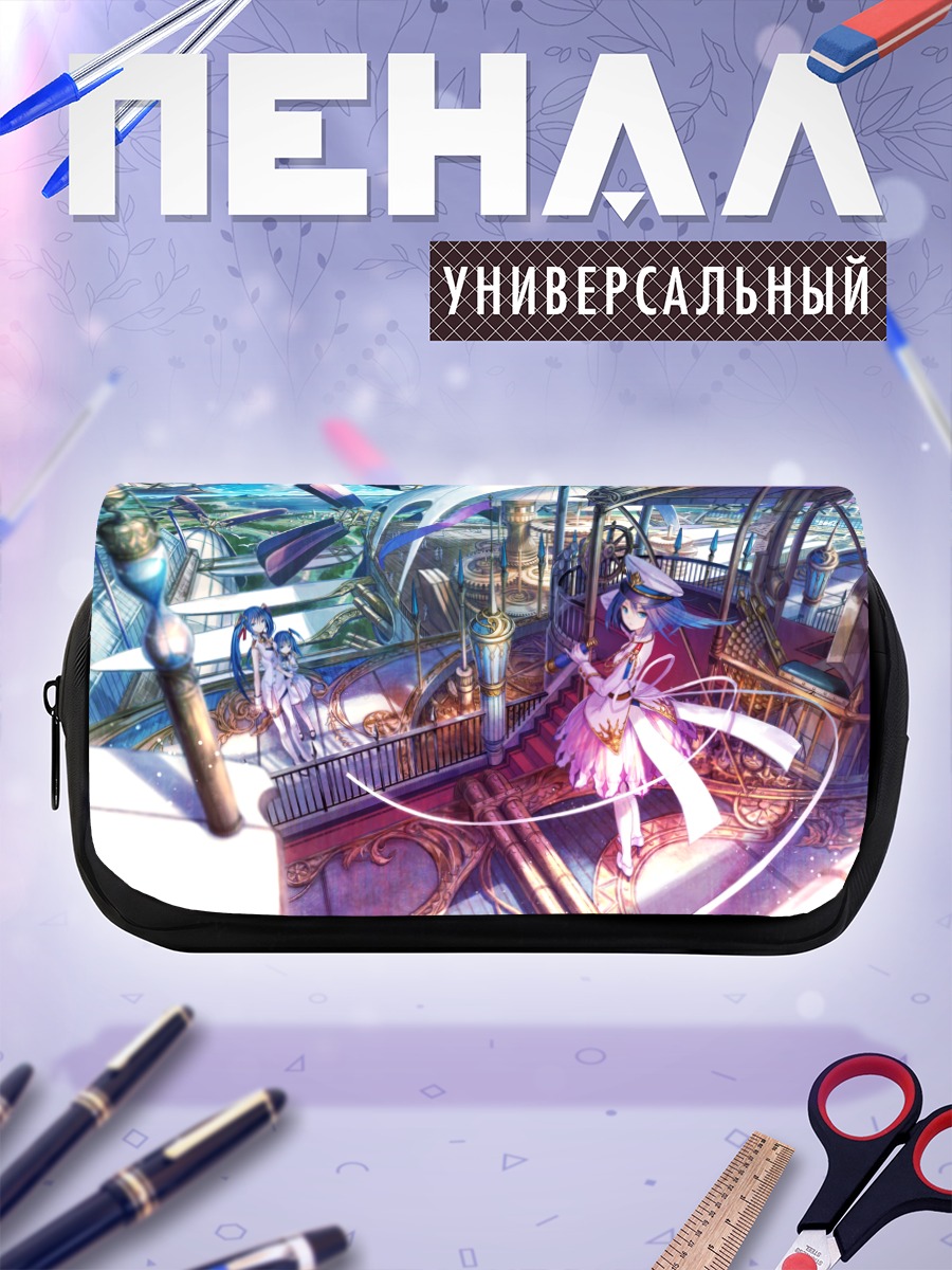 Пенал-косметичка Девушка в шляпе