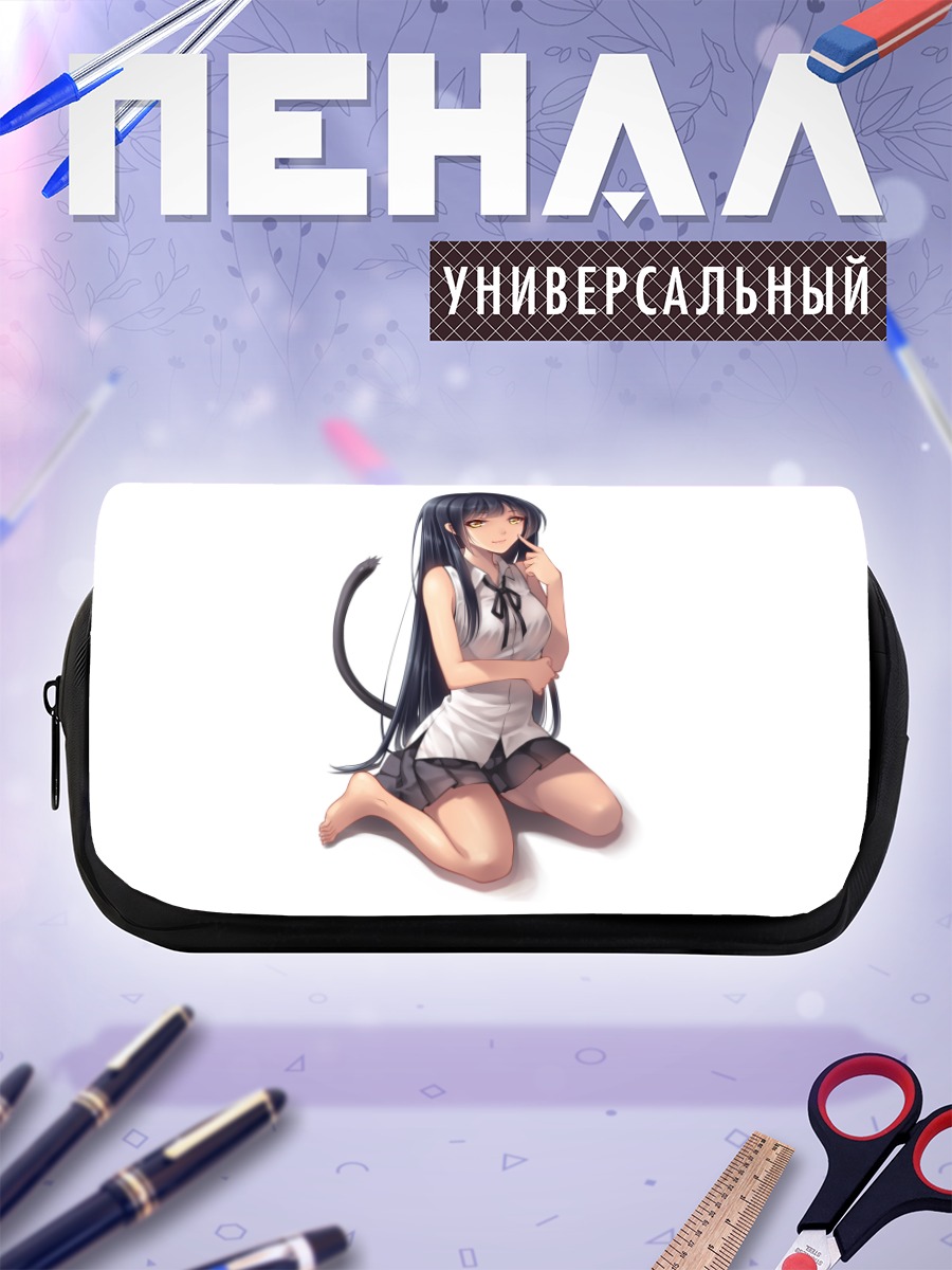 Пенал-косметичка Девушка с хвостом