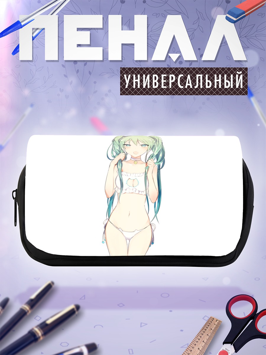 Пенал-косметичка Мику Хацунэ в белом