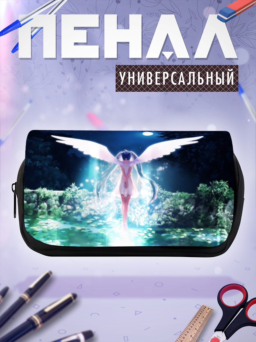 Пенал-косметичка Мику Хацунэ с крыльями