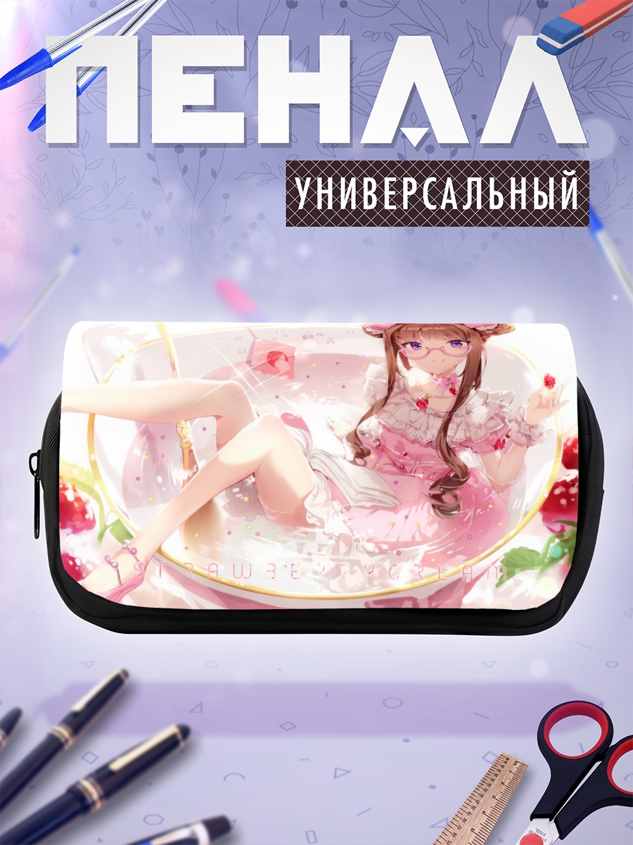 Пенал-косметичка Девушка в десерте