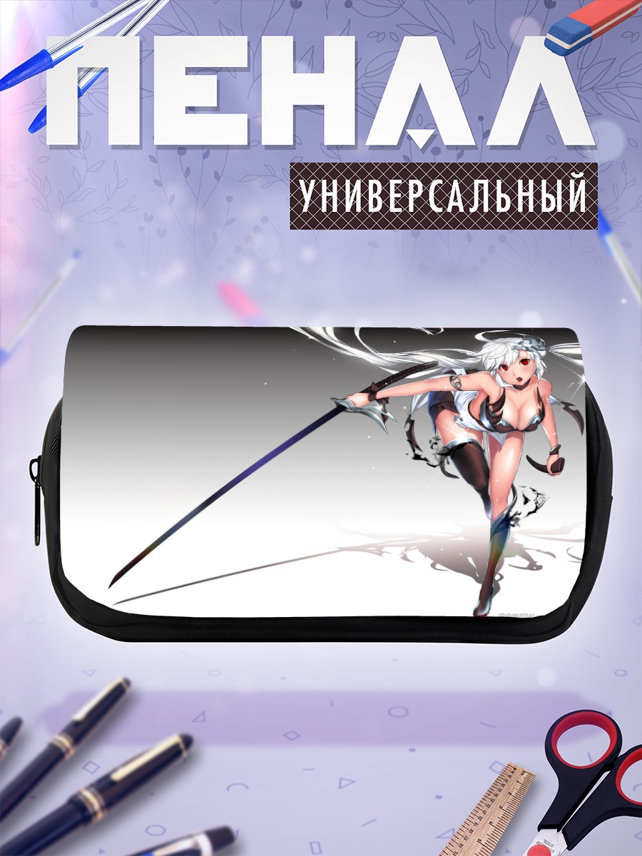 Пенал-косметичка Воительница с катаной