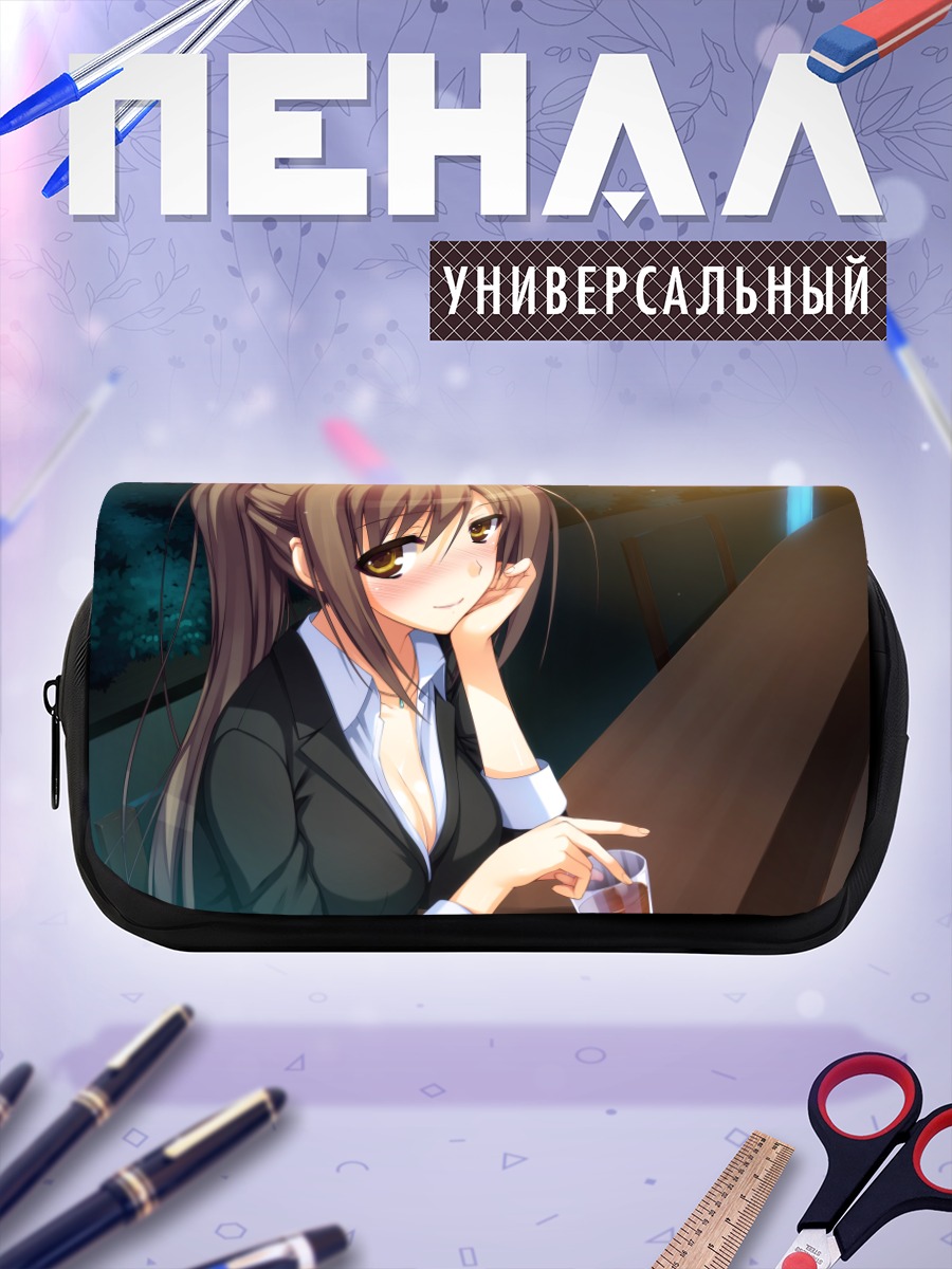 Пенал-косметичка Мадока Сасано в кафе