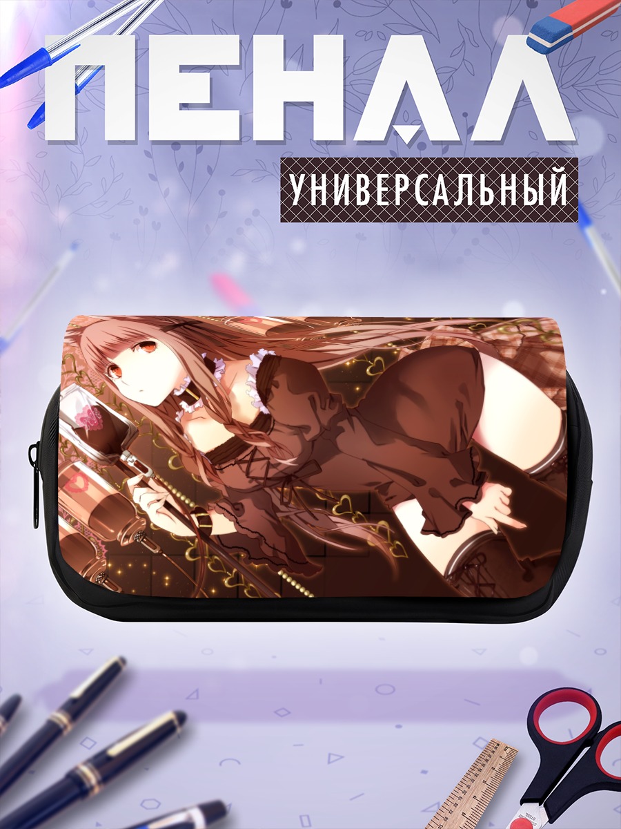 Пенал-косметичка Девушка с ушками