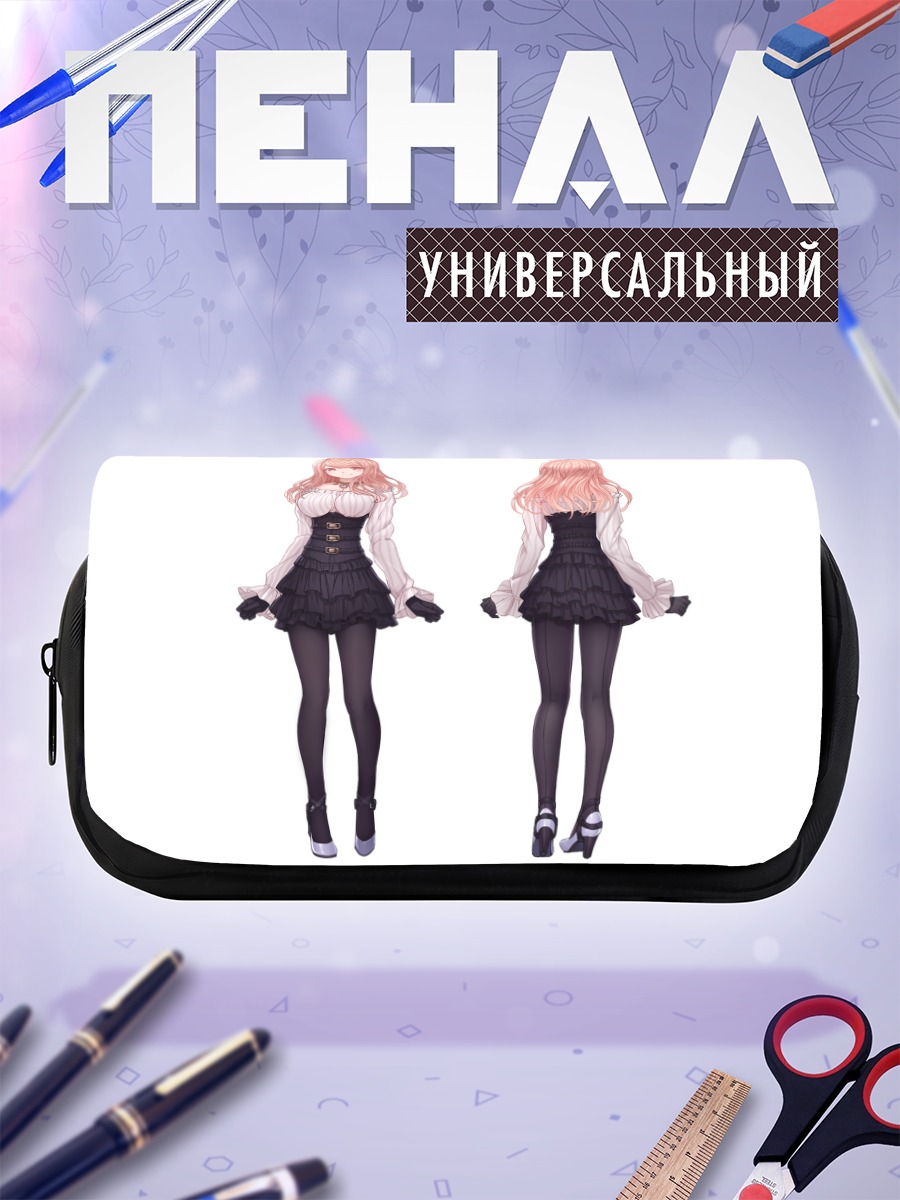 Пенал-косметичка Девушка в черном
