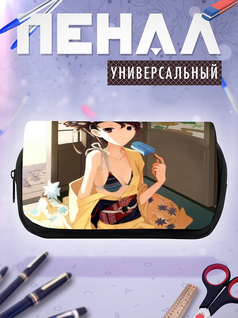 Пенал-косметичка Кошкодевочка с мороженым