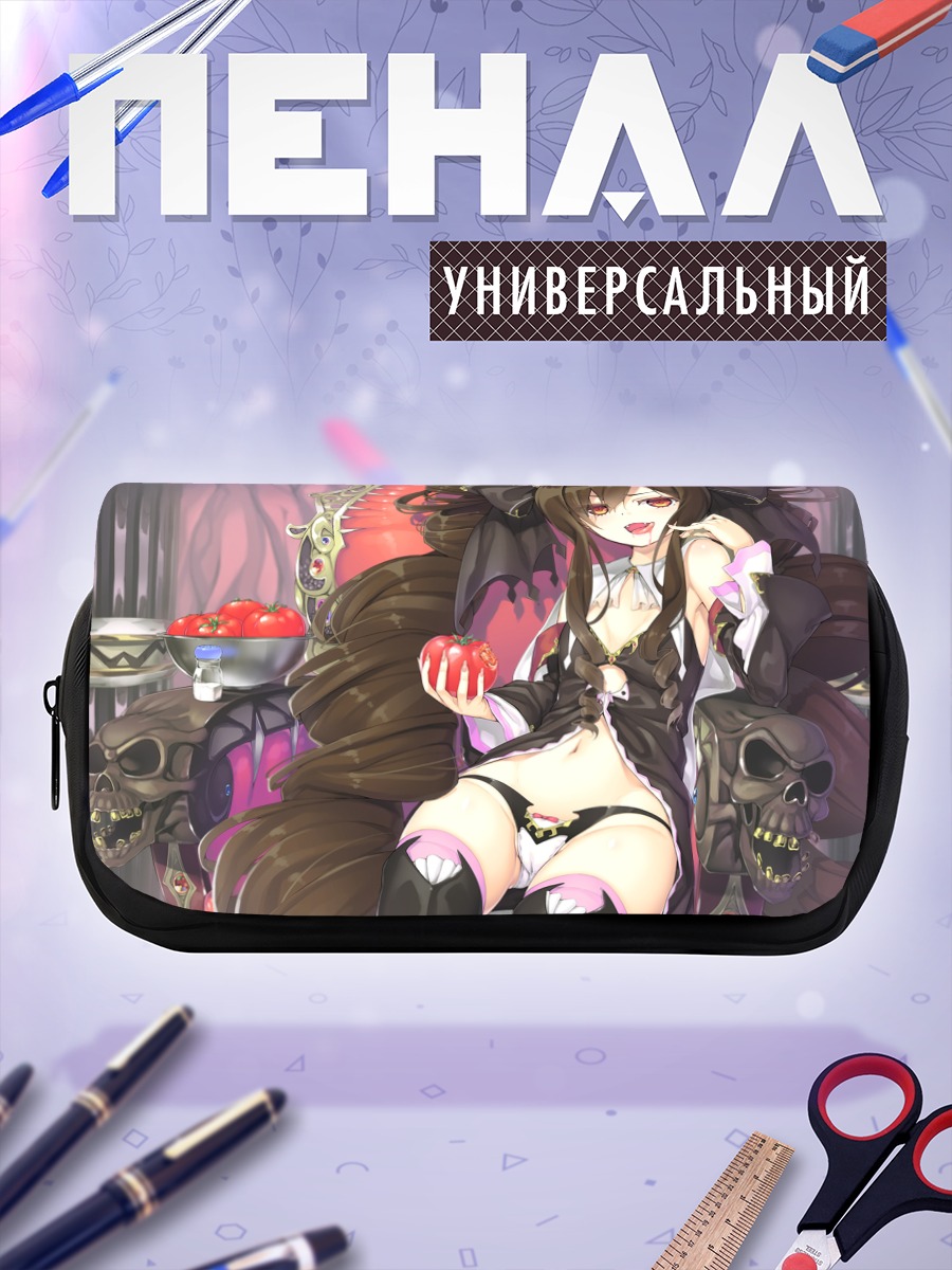 Пенал-косметичка Девушка с яблоком