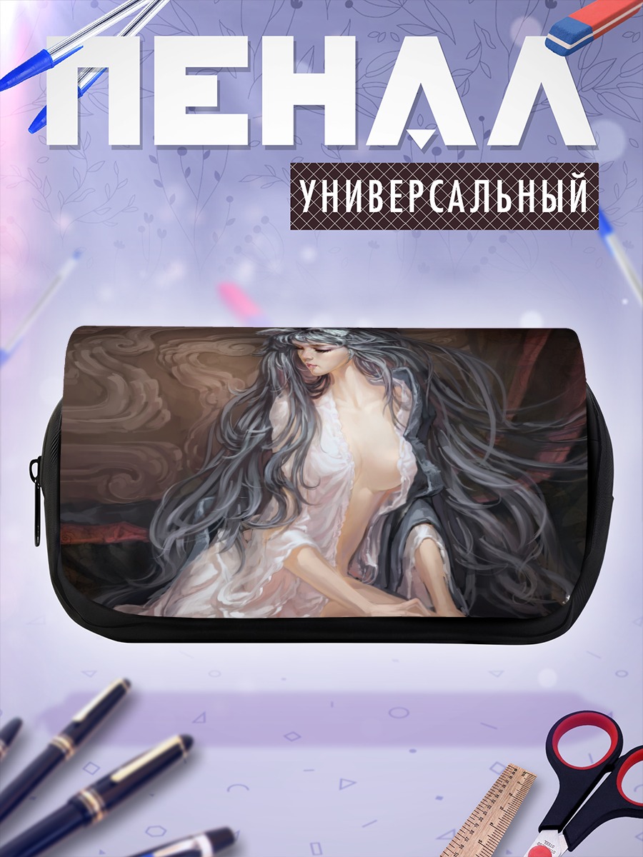 Пенал-косметичка Девушка с ушками