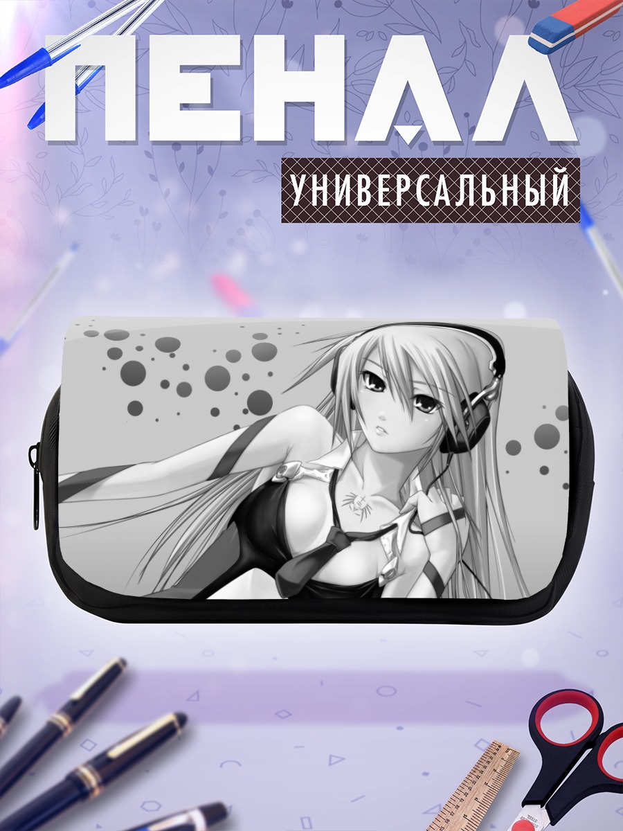 Пенал-косметичка Ноэль Вермиллион в наушниках
