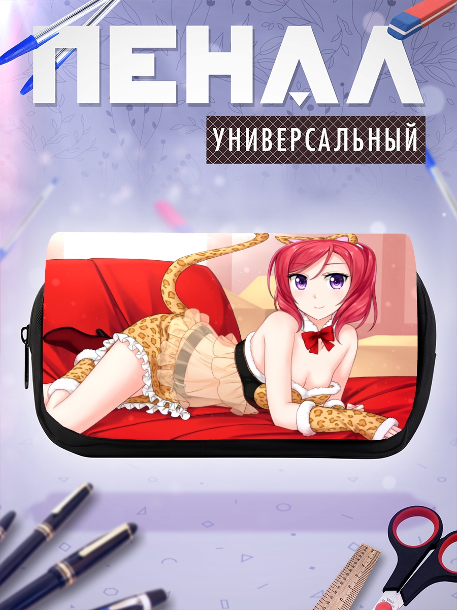 Пенал-косметичка Маки Нишикино в леопарде