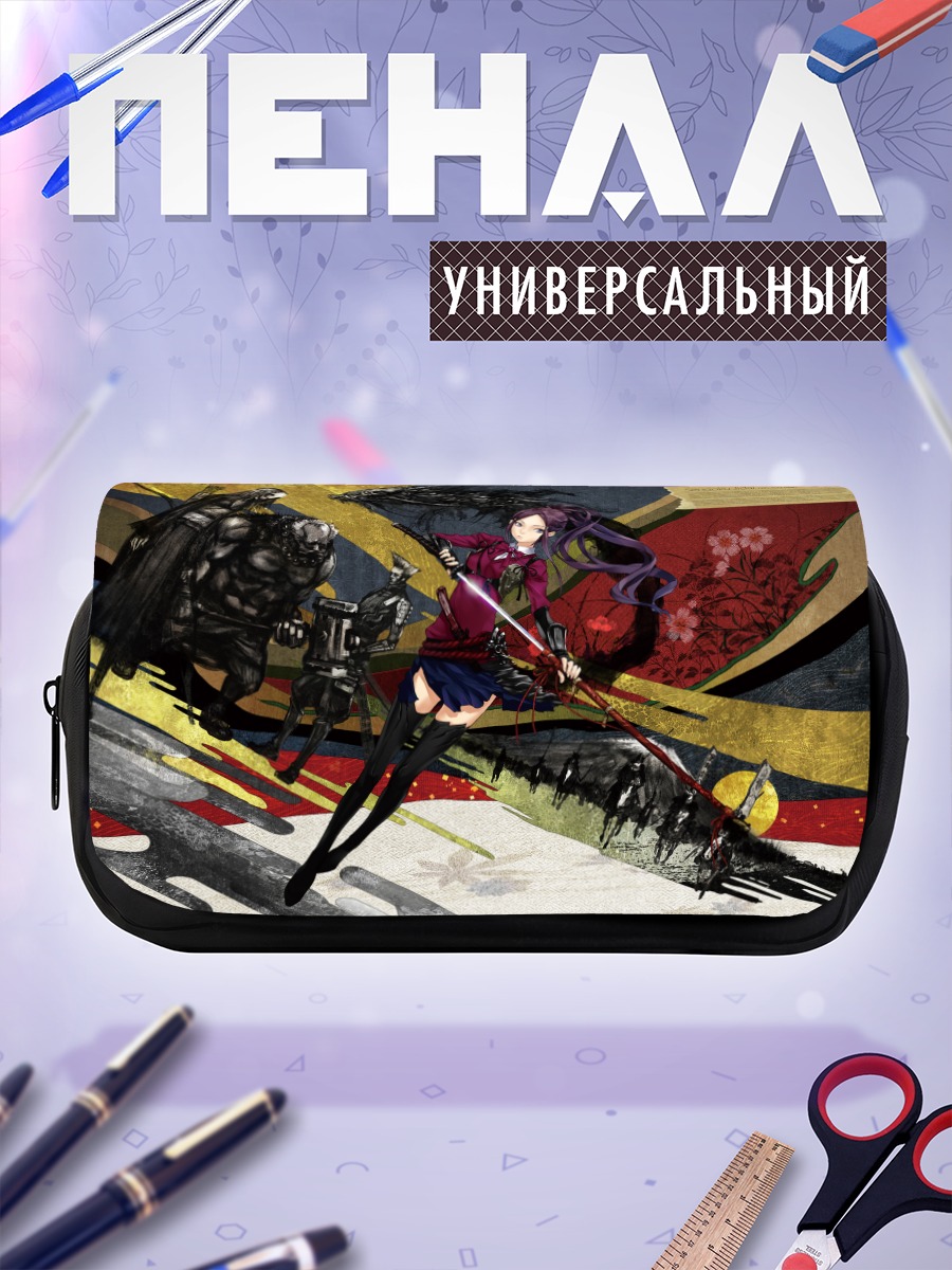 Пенал-косметичка Воительница с катаной