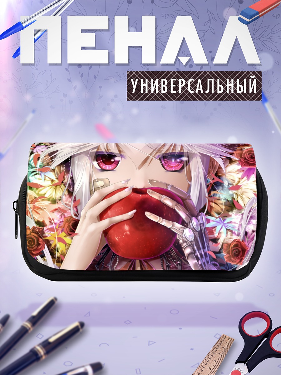 Пенал-косметичка Мику Хацунэ с яблоком