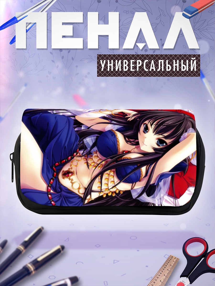 Пенал-косметичка Девушка в синем