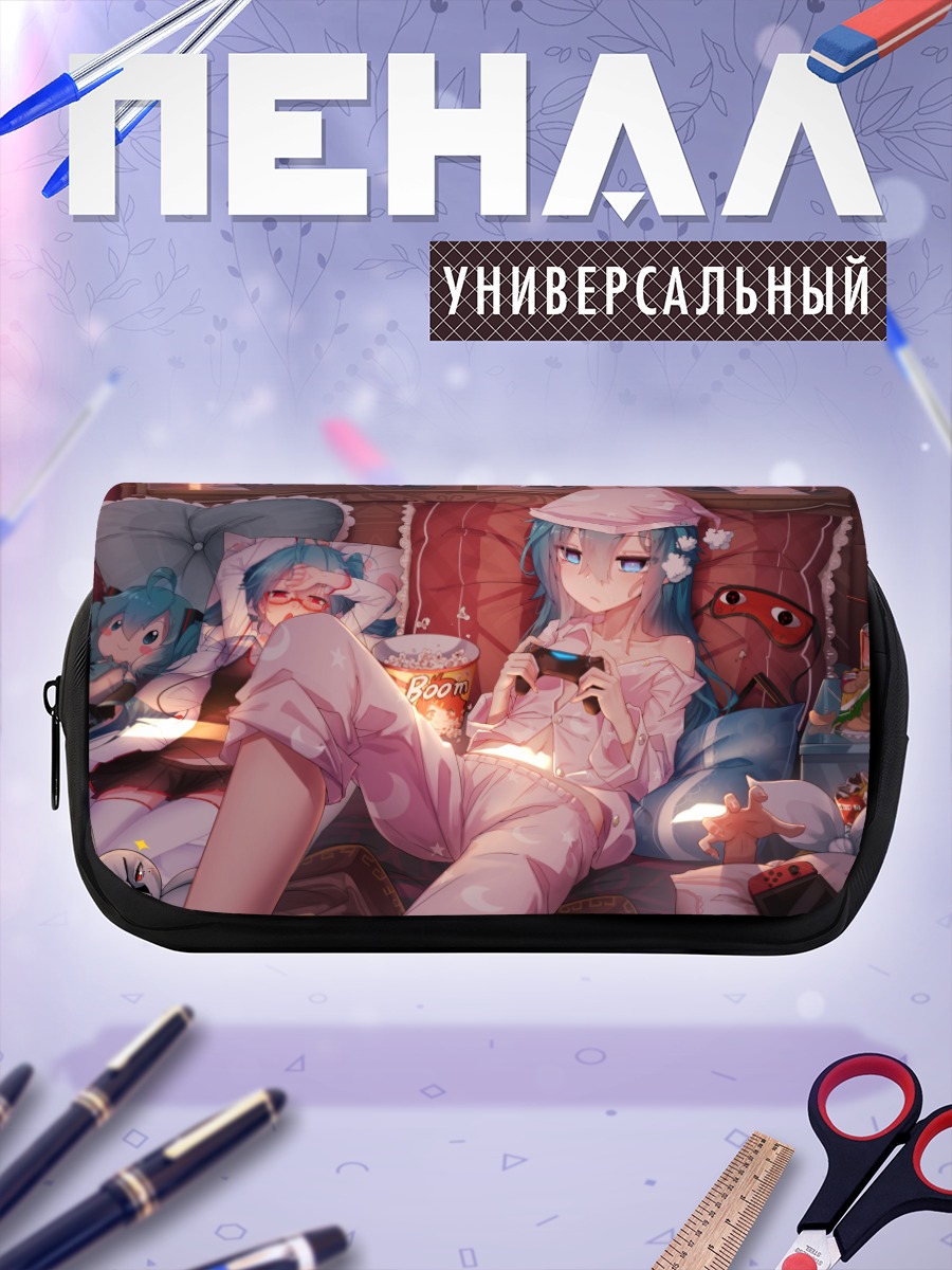 Пенал-косметичка Мику Хацунэ в пижаме