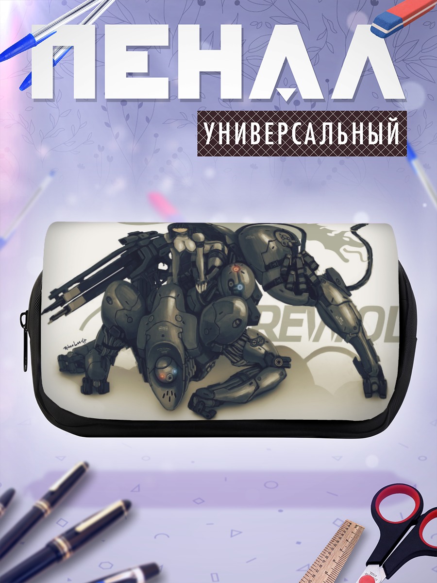 Пенал-косметичка Плачущий Волк в мехе