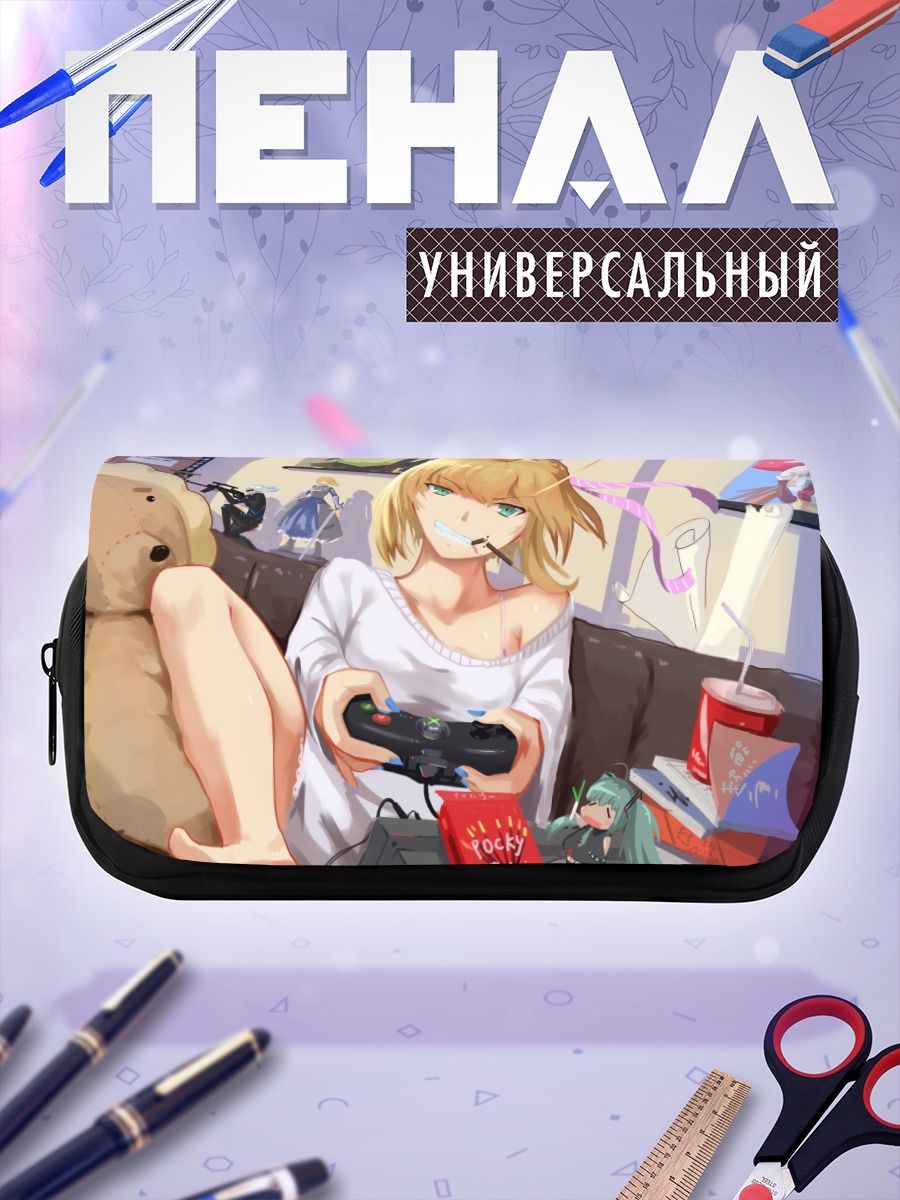 Пенал-косметичка Мику Хацунэ с геймпадом