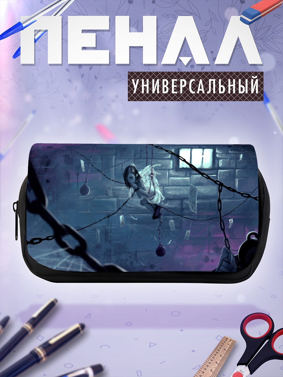 Пенал-косметичка Готический ангел в цепях