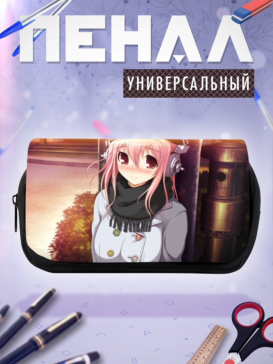 Пенал-косметичка Сонико в наушниках