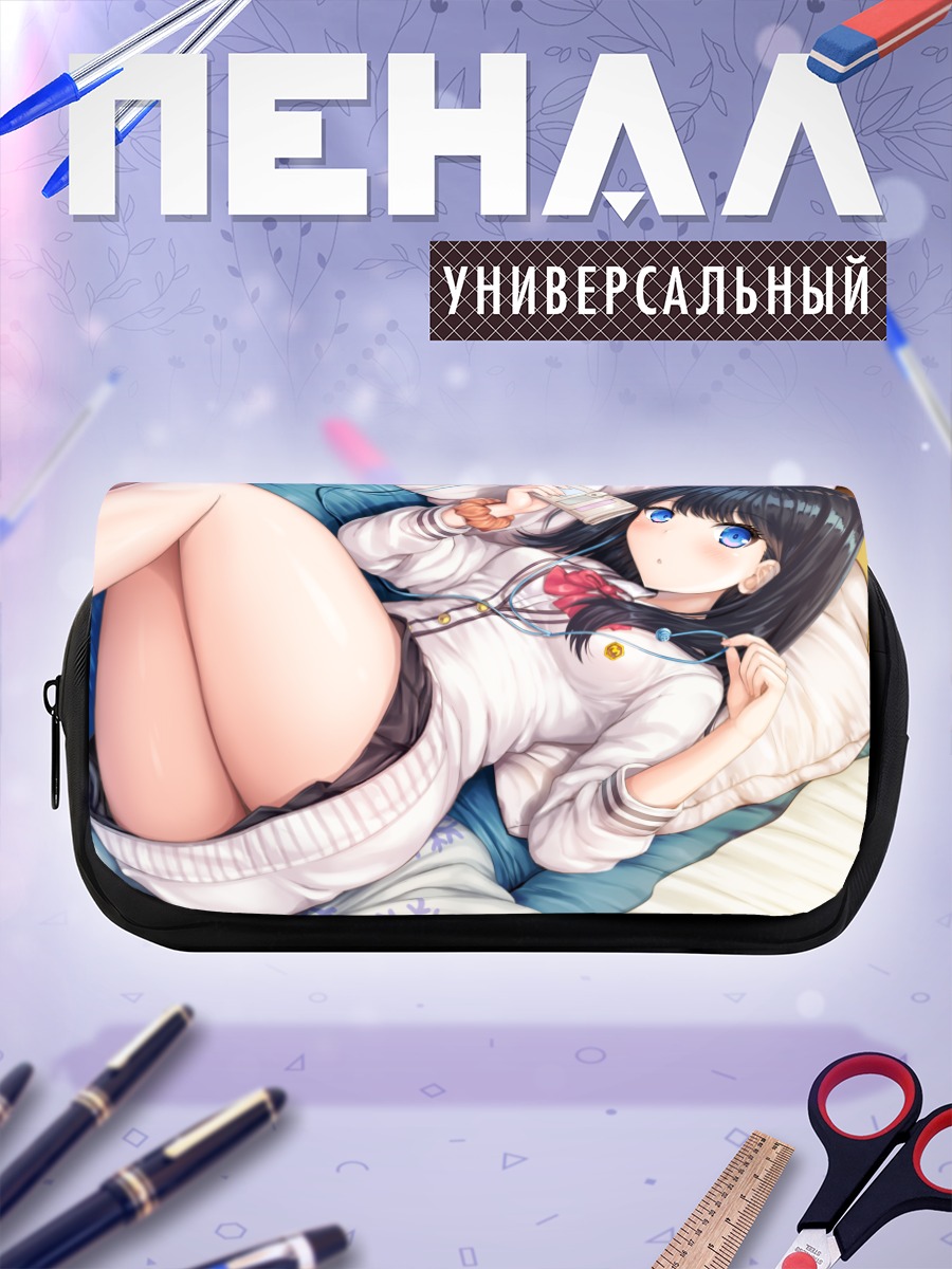 Пенал-косметичка Рикка Такарада в наушниках