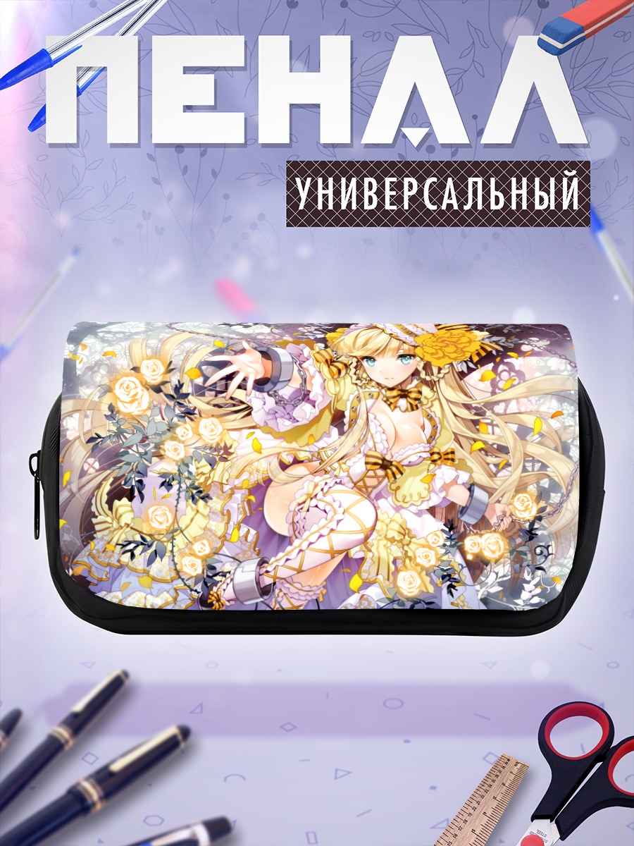 Пенал-косметичка Блондинка в розах