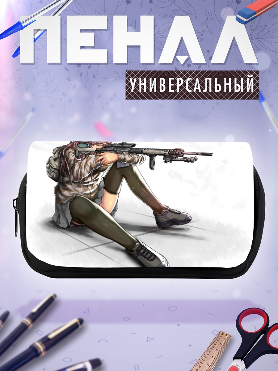 Пенал-косметичка Снайпер в наушниках