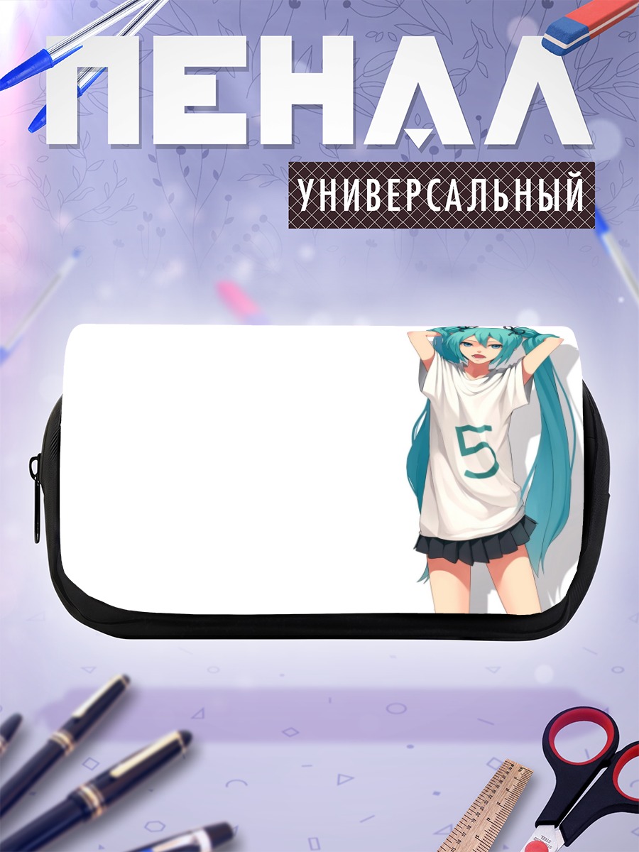 Пенал-косметичка Мику Хацунэ в футболке