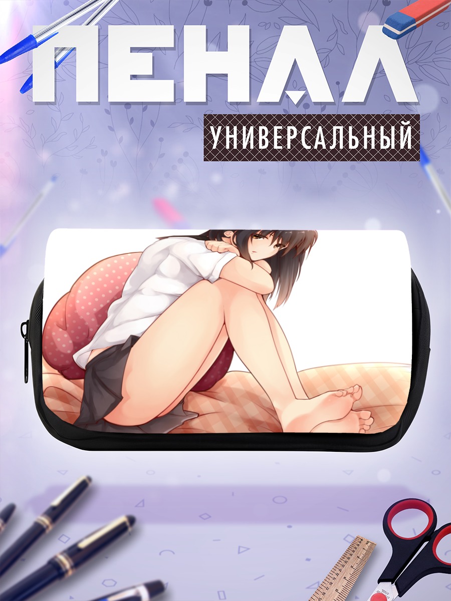 Пенал-косметичка Девушка на подушке