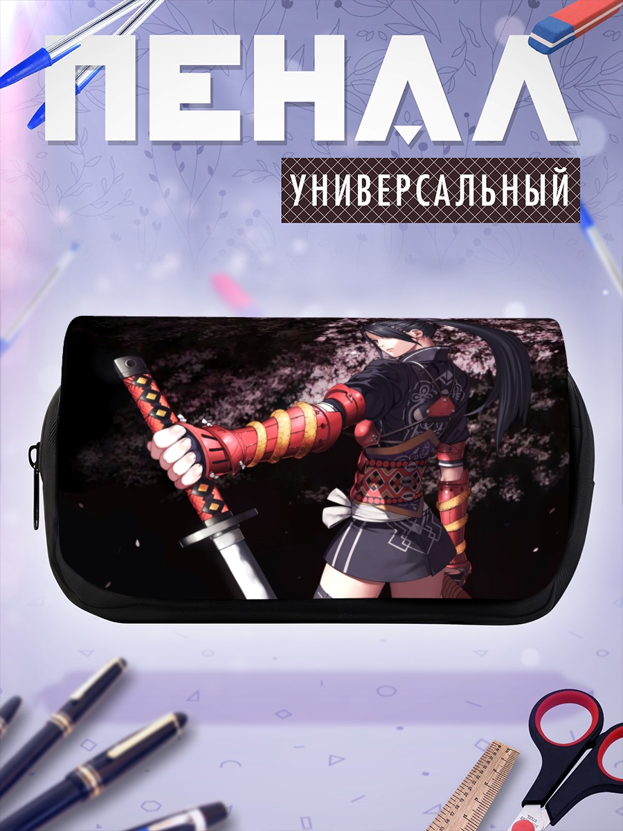 Пенал-косметичка Самурай в сакуре