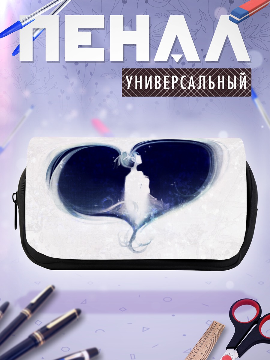 Пенал-косметичка Мику Хацунэ сердце