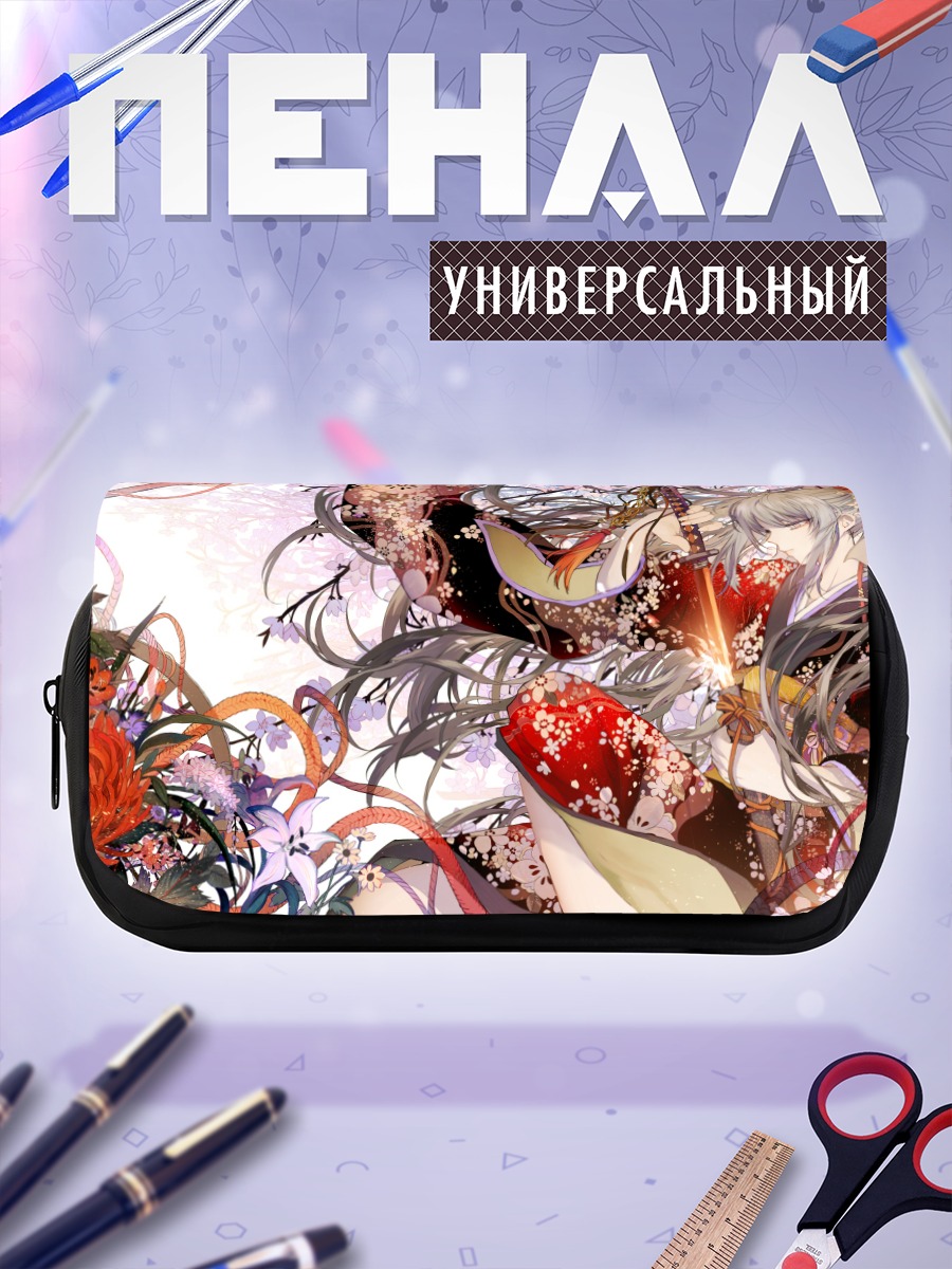 Пенал-косметичка Девушка с катаной