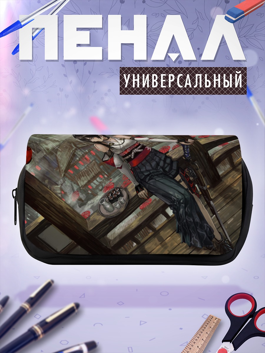 Пенал-косметичка Воительница с катаной