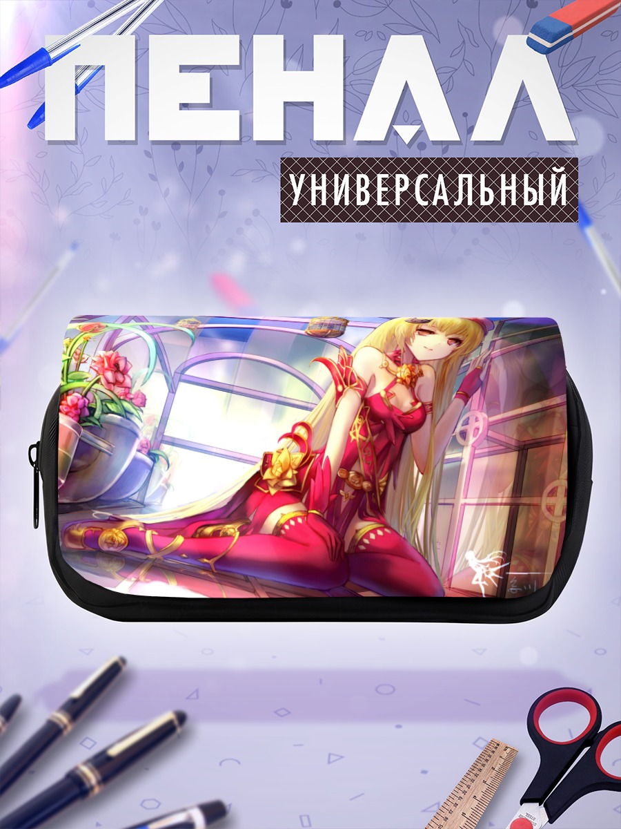 Пенал-косметичка Блондинка в цветах