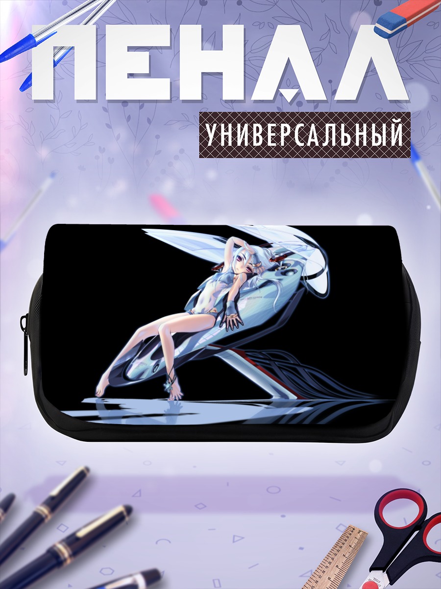 Пенал-косметичка Беловолосая девушка с крыльями