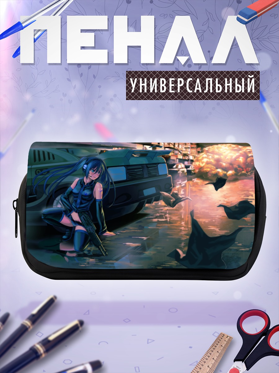 Пенал-косметичка Мику Хацунэ в городе