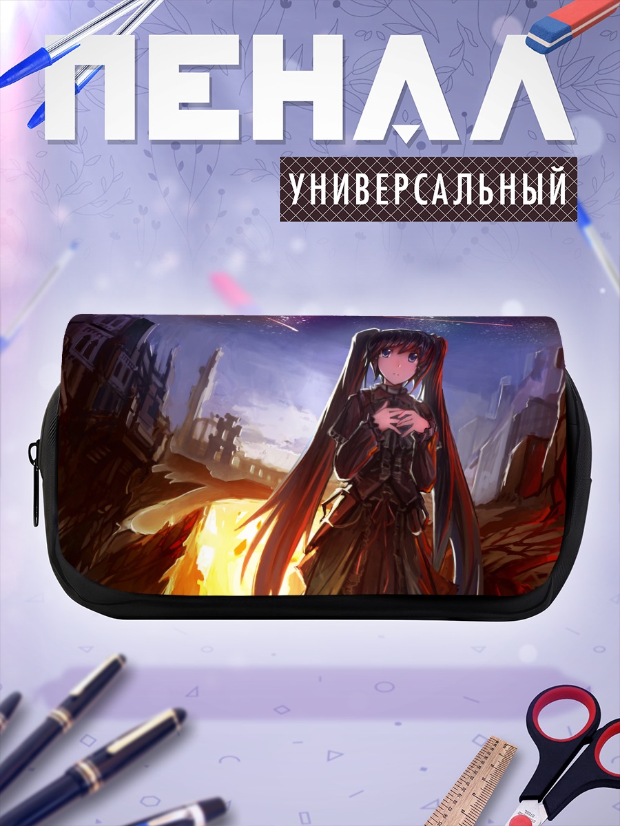 Пенал-косметичка Мику Хацунэ в руинах