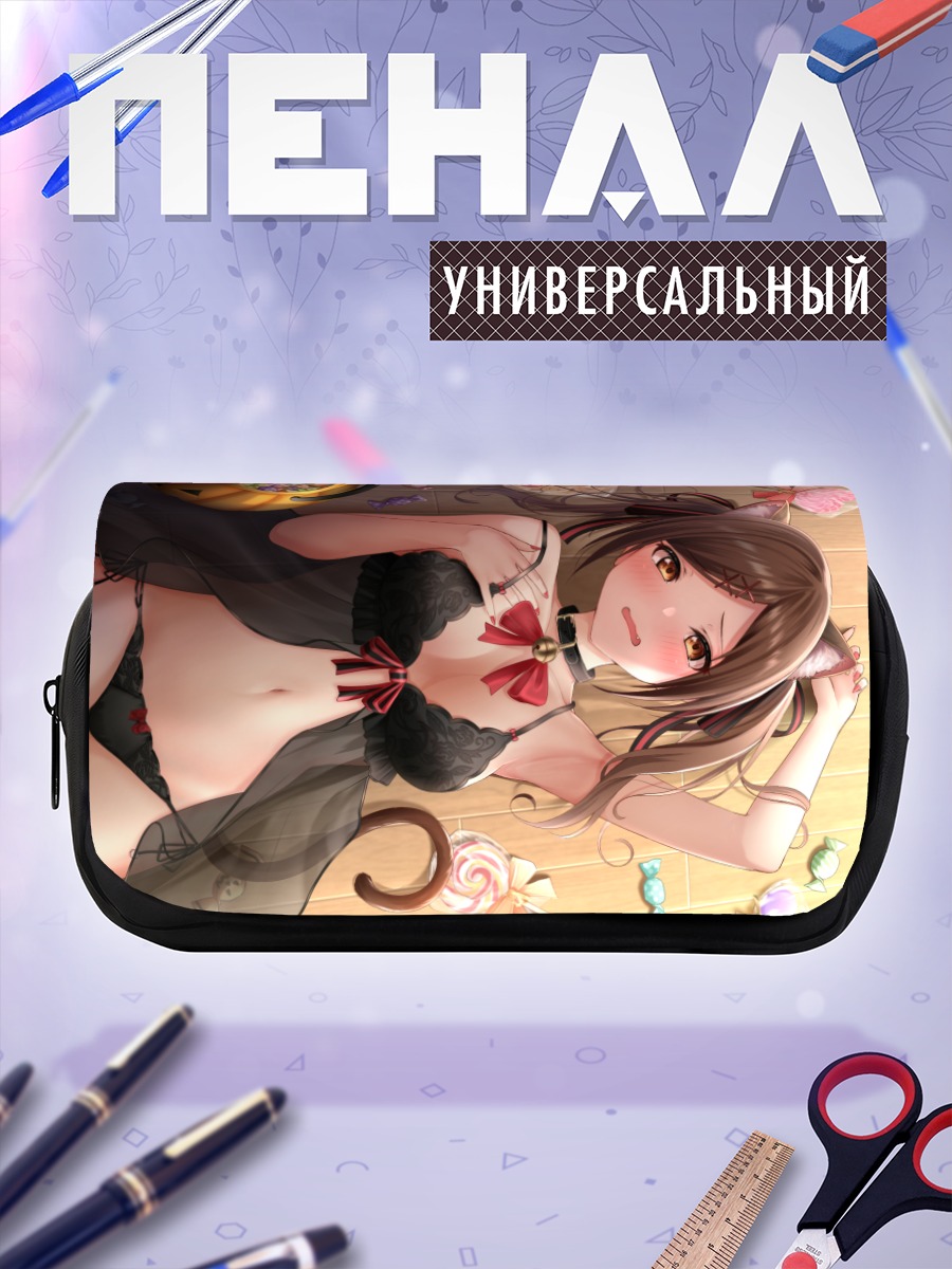 Пенал-косметичка Кошкодевочка с леденцом