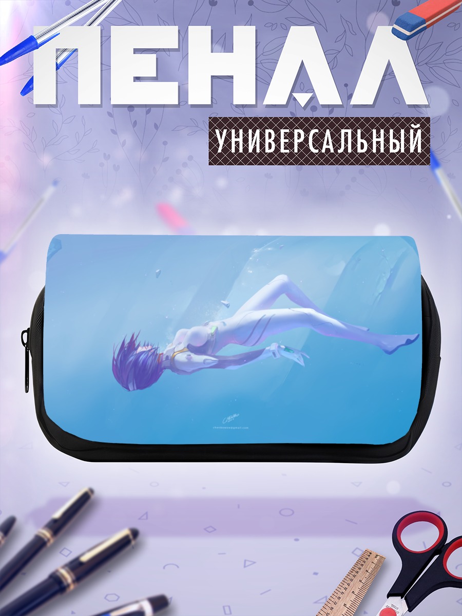 Пенал-косметичка Рей Аянами в воде