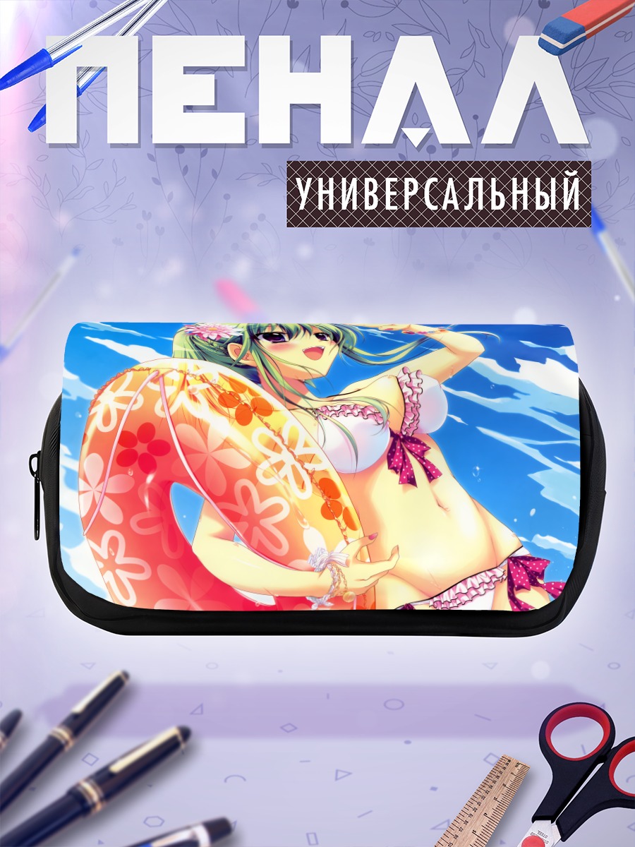 Пенал-косметичка Мику Хацунэ на пляже