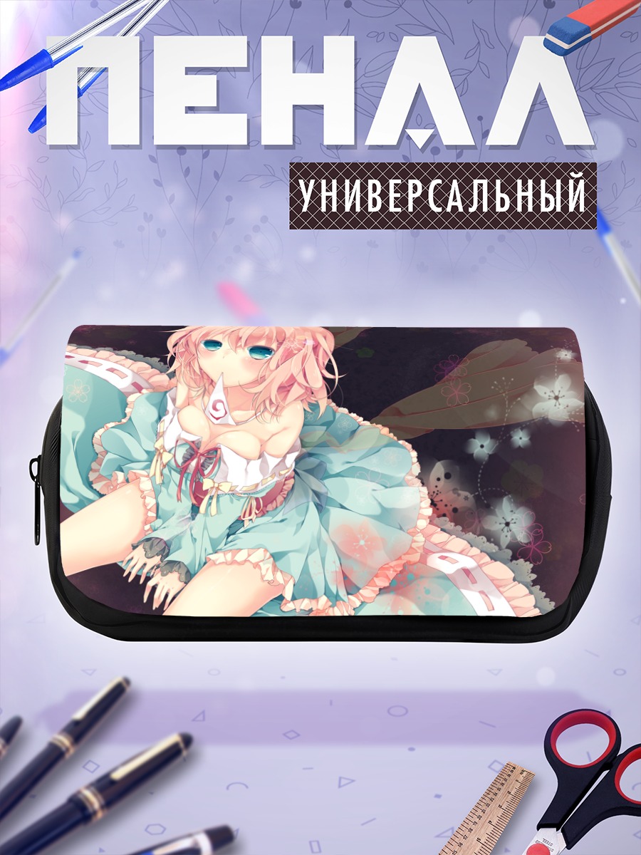 Пенал-косметичка Ююко Сайгёдзи в цветах