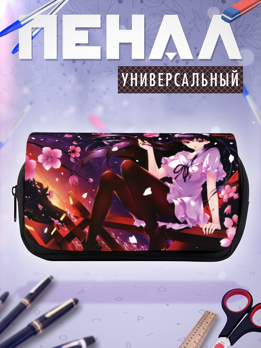 Пенал-косметичка Юки Окуширо в цветах