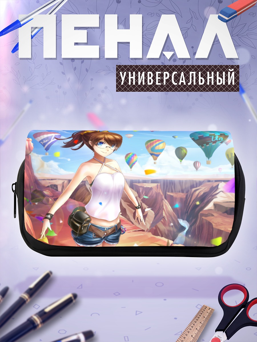 Пенал-косметичка Девушка в горах