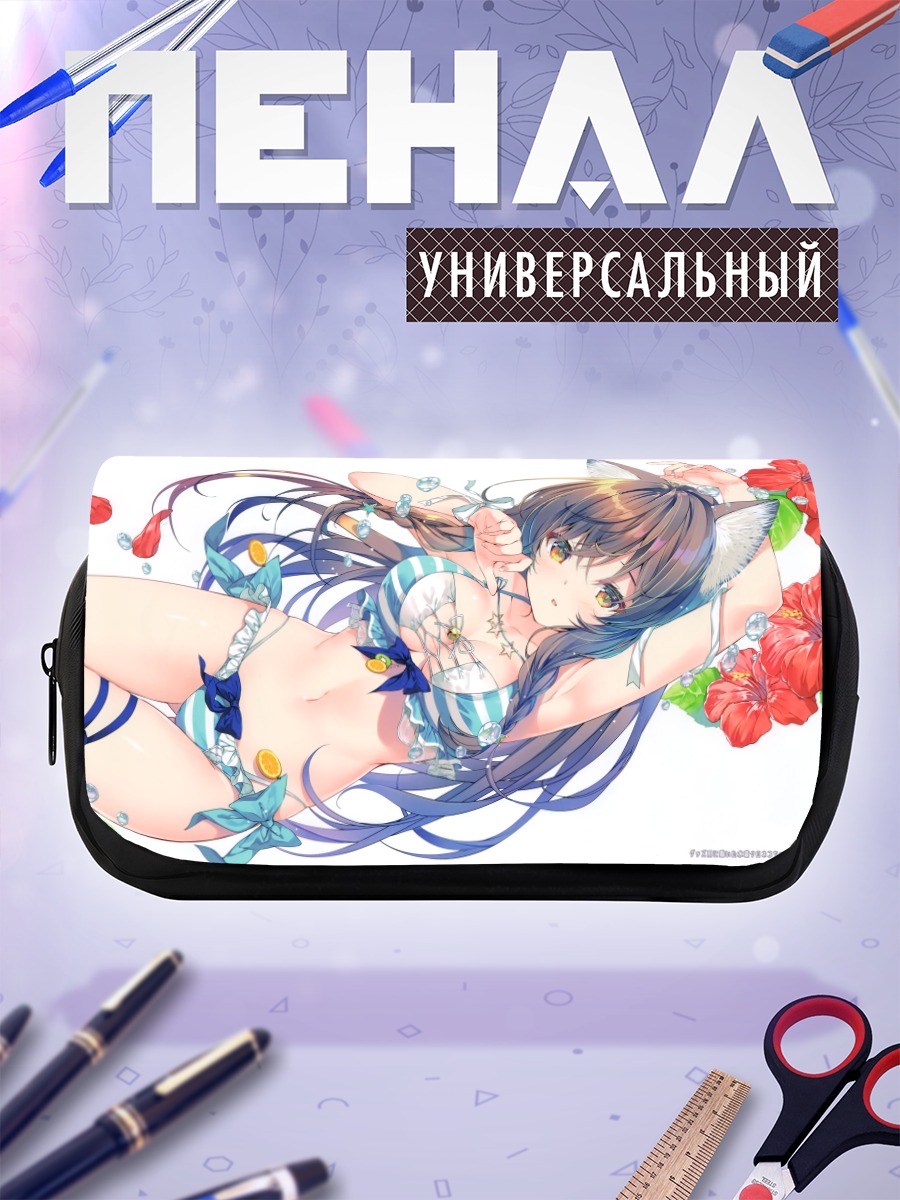 Пенал-косметичка Кошкодевочка в цветах
